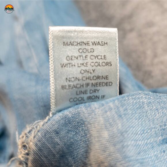 Christopher & Banks A-Line Skirt Blue Denim Button Front Women's Plus Size 16P - Picture 7 of 9